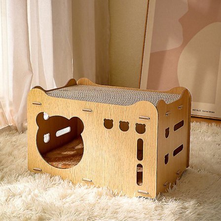 Wood Cat House Cat Nest Cat Catch Board