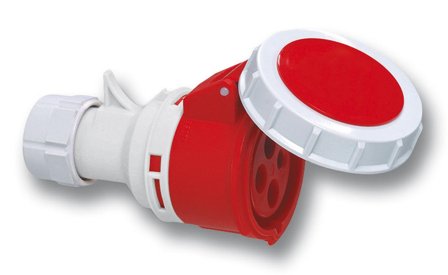 Garo SV 232-9 S Skjøtekontakt IP67, 3-polet, 32 A 400 V, rød, 9 h, Stikkontakter & kabler