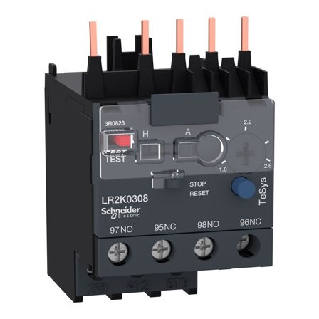 Schneider Electric LR2K0308 Relé 1,9-2,6 A, Elfordeling & strømforsyning
