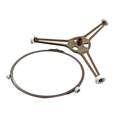 2 kpl Mikroaaltouunin kääntöpöydän alustan rullatuki Pyörän rengas Mikroaaltouunin lasinen kääntöpöydän lautasen teline (FMY)