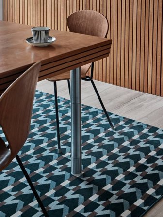 Pilar Tappeto - Blu 200X300 In Stile Moderno