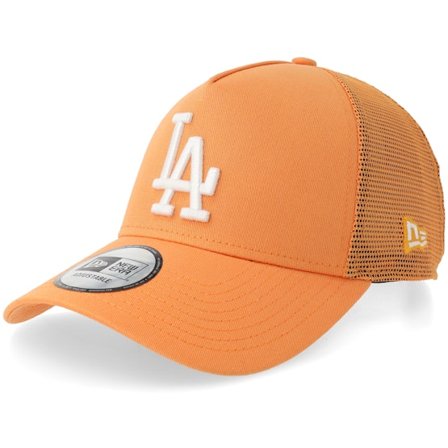 New Era - Naranja trucker Gorra - Los Angeles Dodgers League Essential Orange/White Trucker @ Hatstore
