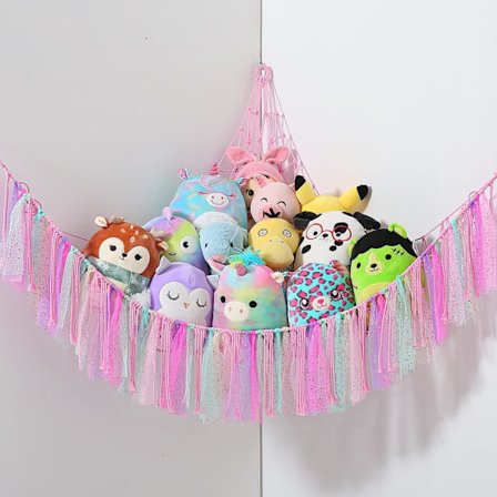 Leksakshammock för gosedjur Teddy Hammock Boho Teddybjörn Förvaring