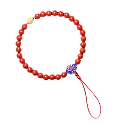 Mobiltelefon Håndleddsrem Telefon Snor Mobiltelefontilbehør Rød 24X1X1CM Telefonddekorasjon 1Sett