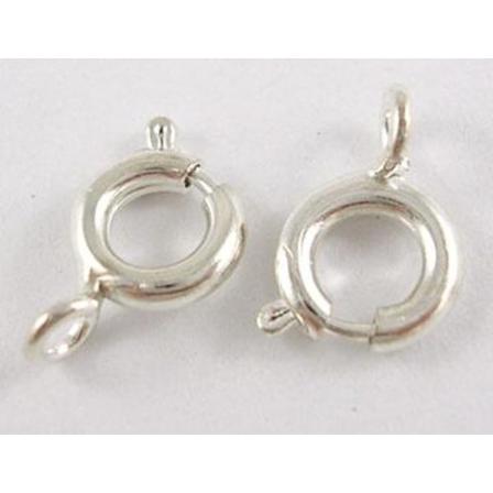 20 St Spring Ring Lås Ø 6 Mm. Hål 1,5 Mm. ( 3 Färg Val) Springring Lås Guldpläterade
