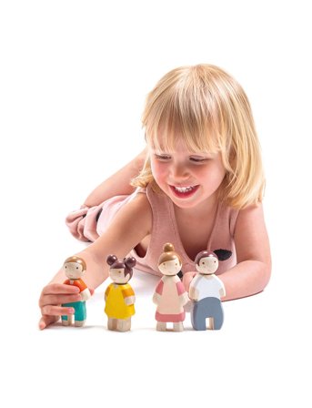 Tender Leaf Dollhouse Figures - The Leaf Famliy - Multi/patterned - ONE SIZE