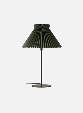 LK334H bordlampe m/skjerm - moss green