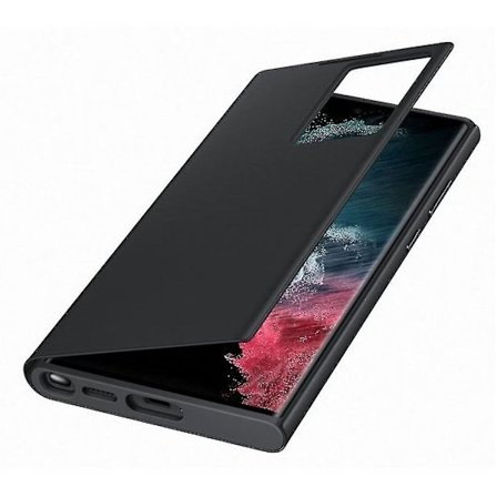 Offisiell Samsung Galaxy S22 Ultra 5g Clear View Cover Case - Svart jst.