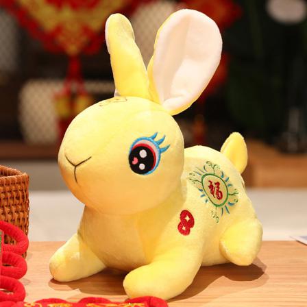 15 Cm Stil Jade Plyschleksak Mjuk Lucky Bunny Fylld Dockamaskot