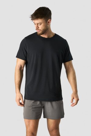 ICANIWILL - Stride T-shirt DriRelease Men Black - Herren - ICIW