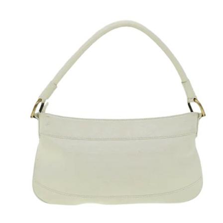 Burberry Vintage, Pre-owned Leather shoulder-bags Wit, Dames, Maat:ONE Size