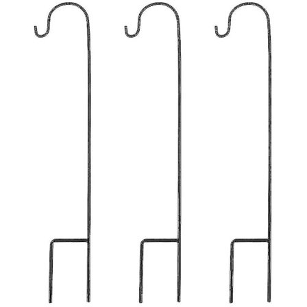 3 stk. Hyrde kroker Utendørs Hyrde kroker Hage lys henger Metall kroker Hyrder kroker