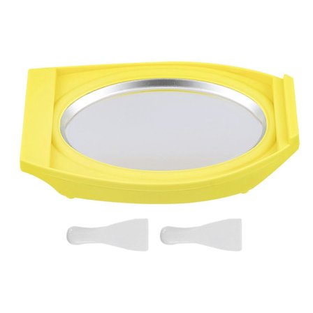 Rullglassmaskin Mini Kompakt Effektiv Lätt att Använda för DIY Fryst Yoghurt Sorbet Gelato Gul