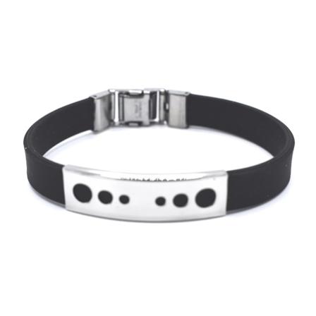 Sirkler svart armbånd Black