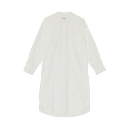 Moshi Moshi Mind Believe Shirtdress Poplin Hvid, Dame