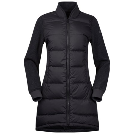 Bergans Oslo Down Hybrid Long Women's Jacket Women warmly-lined down jackets Grey XS