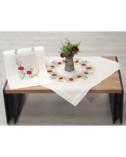 Broderipakke Blomster - Duk - Duftin