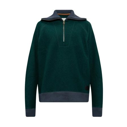 Paul Smith, Wool sweater with collar Groen, Heren, Maat:M,wol