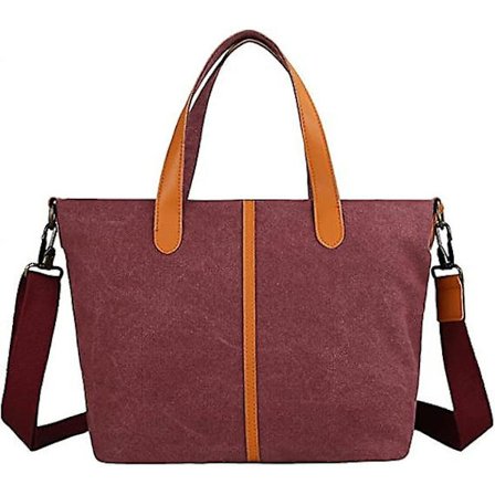 Canvas Crossbody Tasker til Kvinder Vintage Nylon Canvas Skuldertasker Mode Dame Skuldertasker Tote