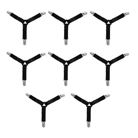 3-hoved sengedækken fast klemmeholder madras anti-slip klemme fast spænde sengedækken fast klemme anti-løbende elastisk bælteseng klemme