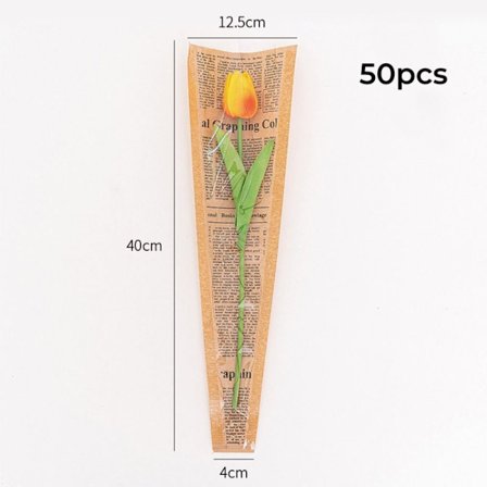 50 stk/pose Blomsteremballasje Papir Kraftpapir Bukettemballasje