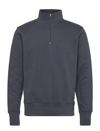 Couch Sweat Half Zip Blue H2O