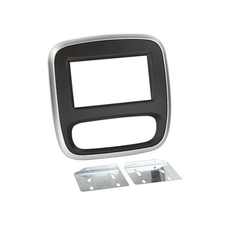 Framskiva 2-DIN för Renault Trafic/Opel Vivaro 14> svart/grå