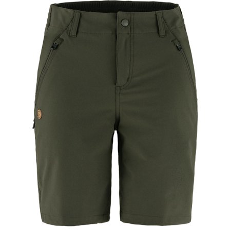 Fjällräven Women's Abisko Trail Stretch Shorts 38 Trousers in Deep Forest | Size: 10