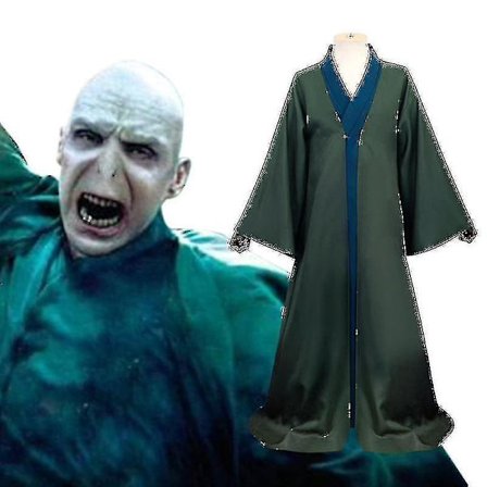Hel kostym# Harry Potter Voldemort Cosplay Costume Dark Lord Halloween Cosplay Magic Robe Scenshow Costume-r