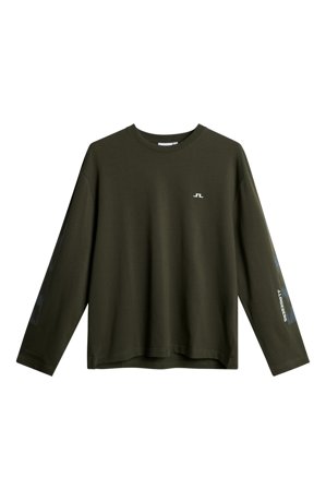 J.Lindeberg - Walsh LS Print T-shirt - Green - Mann - M