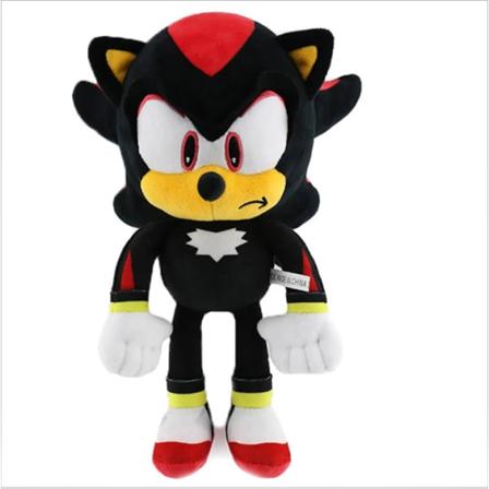 Sonic - Shadow plysjleke 30cm Svart farge Supermyk kvalitet SQBB