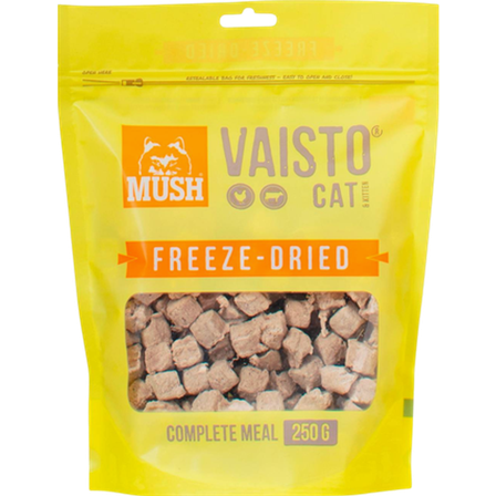 Mush - Vaisto CatChicken-Nut Frysetørket gul 250 g. - Hund - Hundefôr & hundemat - ZOO.no