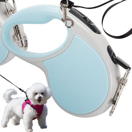 Automatiskt koppel 5m starkt för hund upp till 15kg med lås starkt långt