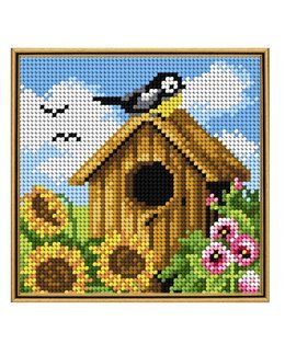 Stickpackung Bild Vogelhaus – Sommer