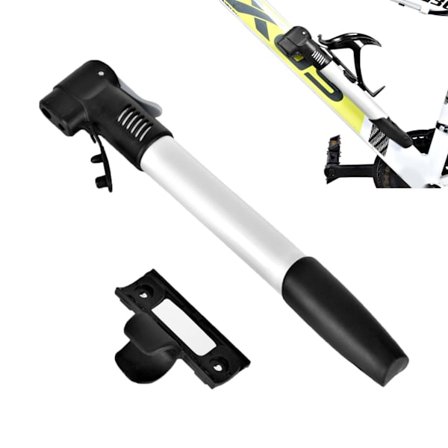 Bærbar sykkelpumpe 100 PSI sykkelpumpe rammefeste, terrengsykkel luftpumpe passer Presta & Schrader ventil for å blåse opp sykler, baller, 