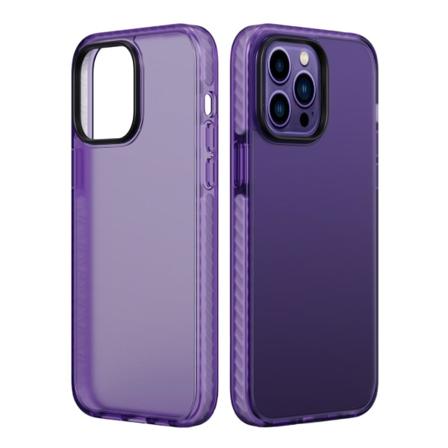 iPhone 14 Pro Stöttåligt TPU Mobilskal - Lila Lila