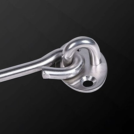 Loftkrog rustfri stål krog til formvægmontering og loft (45mm x 25mm) til platformstrenge.