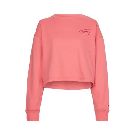 Sweatshirts Tommy Hilfiger Tjw Crop Tommy Signature Rosa 158 - 162 Cm/xs
