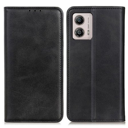 Äkta läder Motorola Moto G53 / Motorola Moto G13 / Motorola Moto G23 fodral - Svart