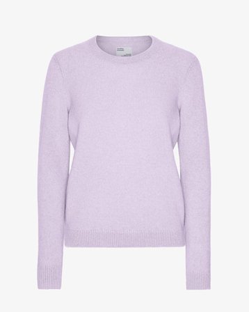 Women Classic Merino Wool Crew - Soft Lavender - Female - S