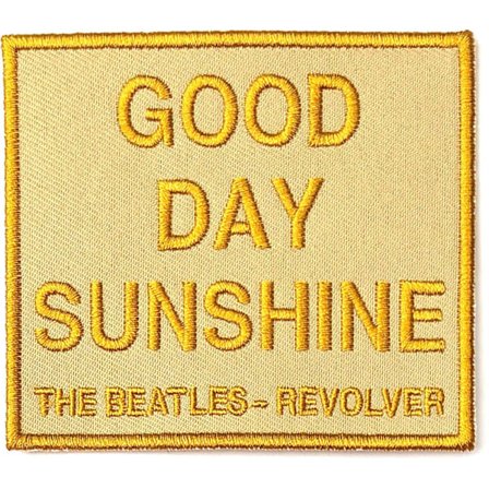 The Beatles Good Day Sunshine Patch One Size Gold