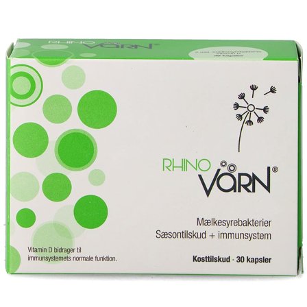 Värn RhinoVärn 30 kaps., Helse & Madvarer, Ingredienser, Mælkesyrebakterier