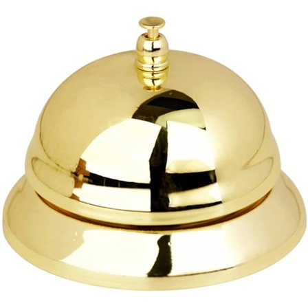 Metal Table Bell Table Bell Round Service Bell Counter Bell Call Bell ,diameter 8.5cm,metal Service Bell For Kitchen,restaurant,bar,set 1 Pcsgolden