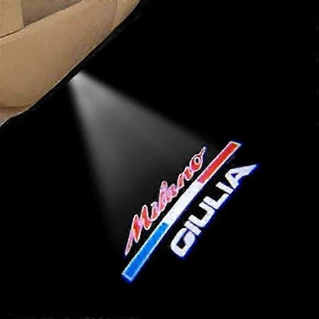2 kpl Auton Loho Led-ovivalo Tervetulovalo Logoprojektorilamppu Alfa Romeo Giulia Giulietta Mito Stelvio Brera 147 156 159_usmddsa