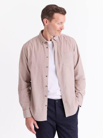 MATCH - Corduroy skjorte - Redford - Str. XXXL - Herre - Skjorter - Grå - 100% bomull