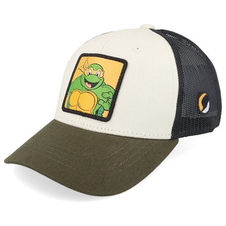 TMNT - White trucker Gorra - Kids Michelangelo Box Green/White/Black Trucker @ Hatstore