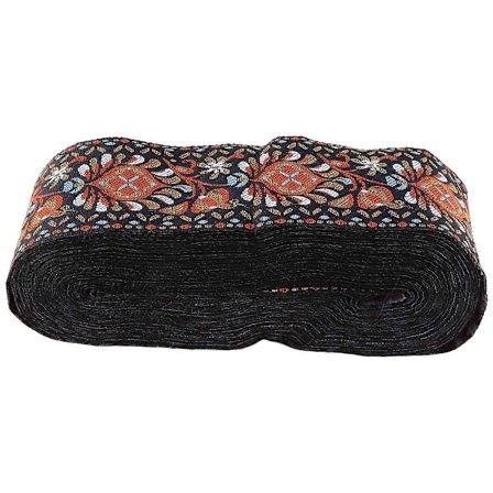 Vintage Broderet Bånd Blomster Vævet Stof Tape til Udsmykning Håndværk DIY Tøjtilbehør