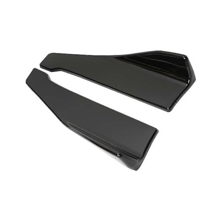 Universal bil sideskørter kofanger spoiler splitter beskytter ridse tilbehør 48cm/18.9inch 2stk (