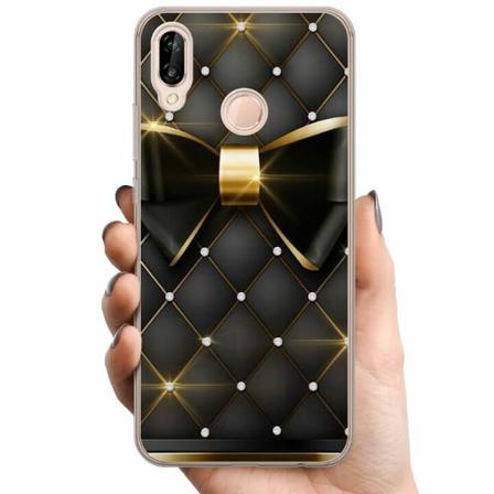 Huawei P20 Lite Tpu Mobilskal Gyllene Rosett