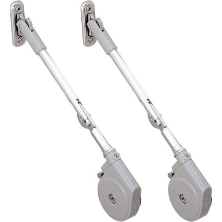 2 st leksakslåda gångjärn mjukstängning, lockstöd 105 grader öppen - lockstöd